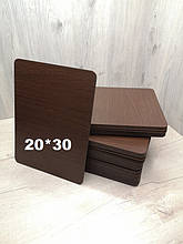 Підкладка під торт прямокутна. Посилена підкладка для торта. Прямокутна Венге 20*30 см
