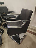 Перукарське крісло А016 гідравлічний витяг на квадратній базі для салону краси, фото 8