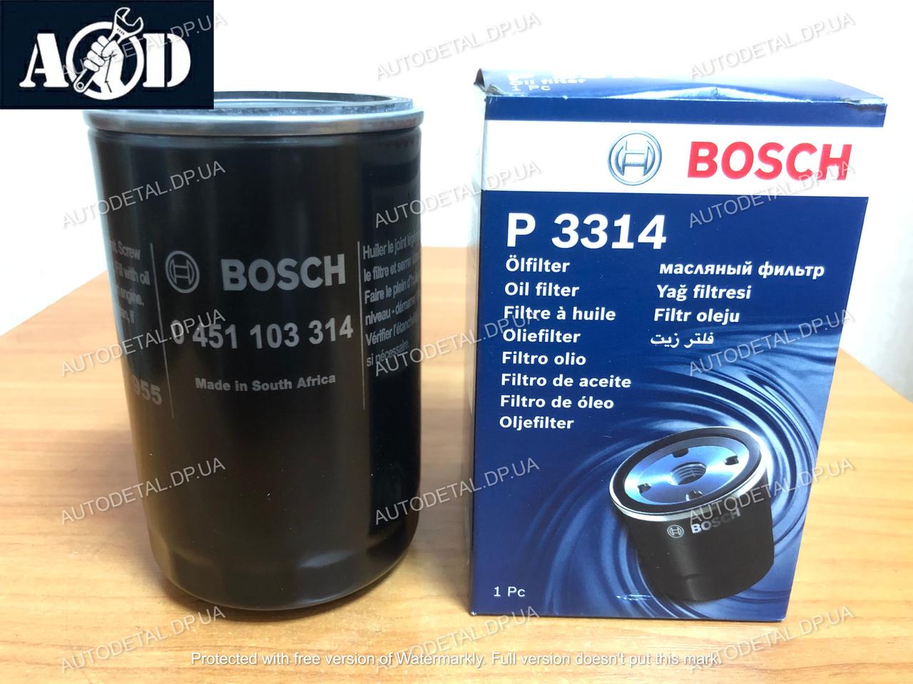 Фільтр масляний Шкода Октавія А5 1.6 2004-->2012 Bosch (Німеччина) 0 451 103 314