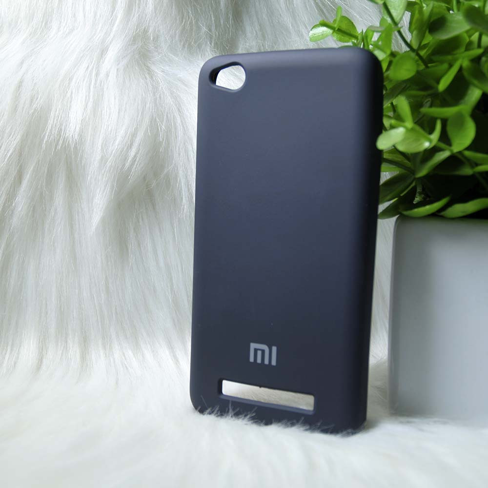 Силіконовий чохол Original Silicone case Xiaomi Redmi 4a Dark blue (темно-синій)