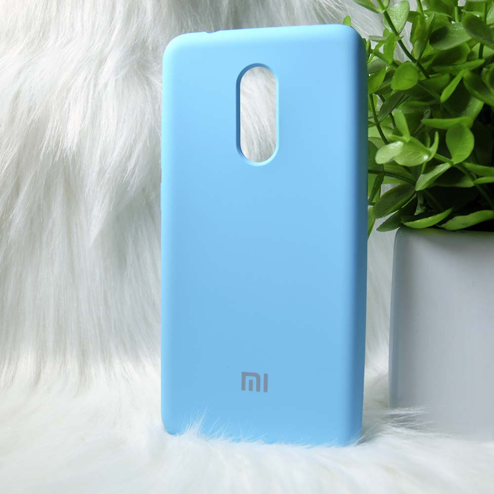 Силиконовый чехол Original Silicone case Xiaomi Redmi 5 Blue (синий)