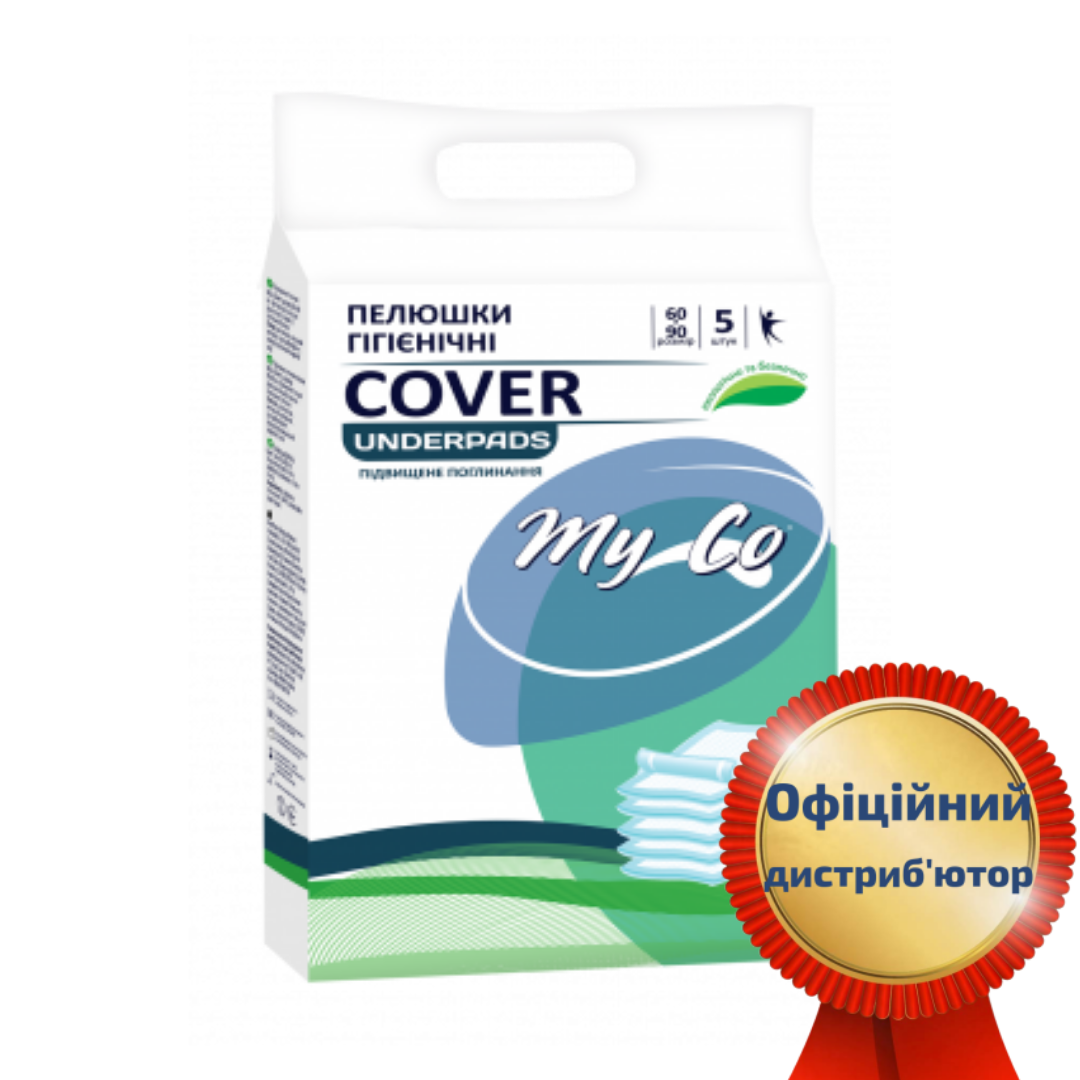 Впитывающие пеленки для взрослых MyCo Cover 60х90 5 шт - фото 2 - id-p1025923458