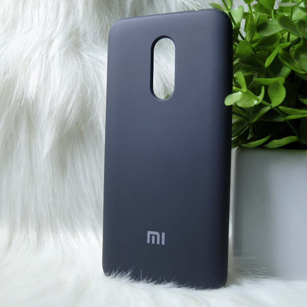Силіконовий чохол Original Silicone case Xiaomi Redmi 5 Plus Dark blue (темно-синій)