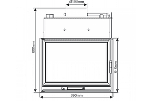 Камінна топка NORDFLAM LB 800 PW ECO, фото 2