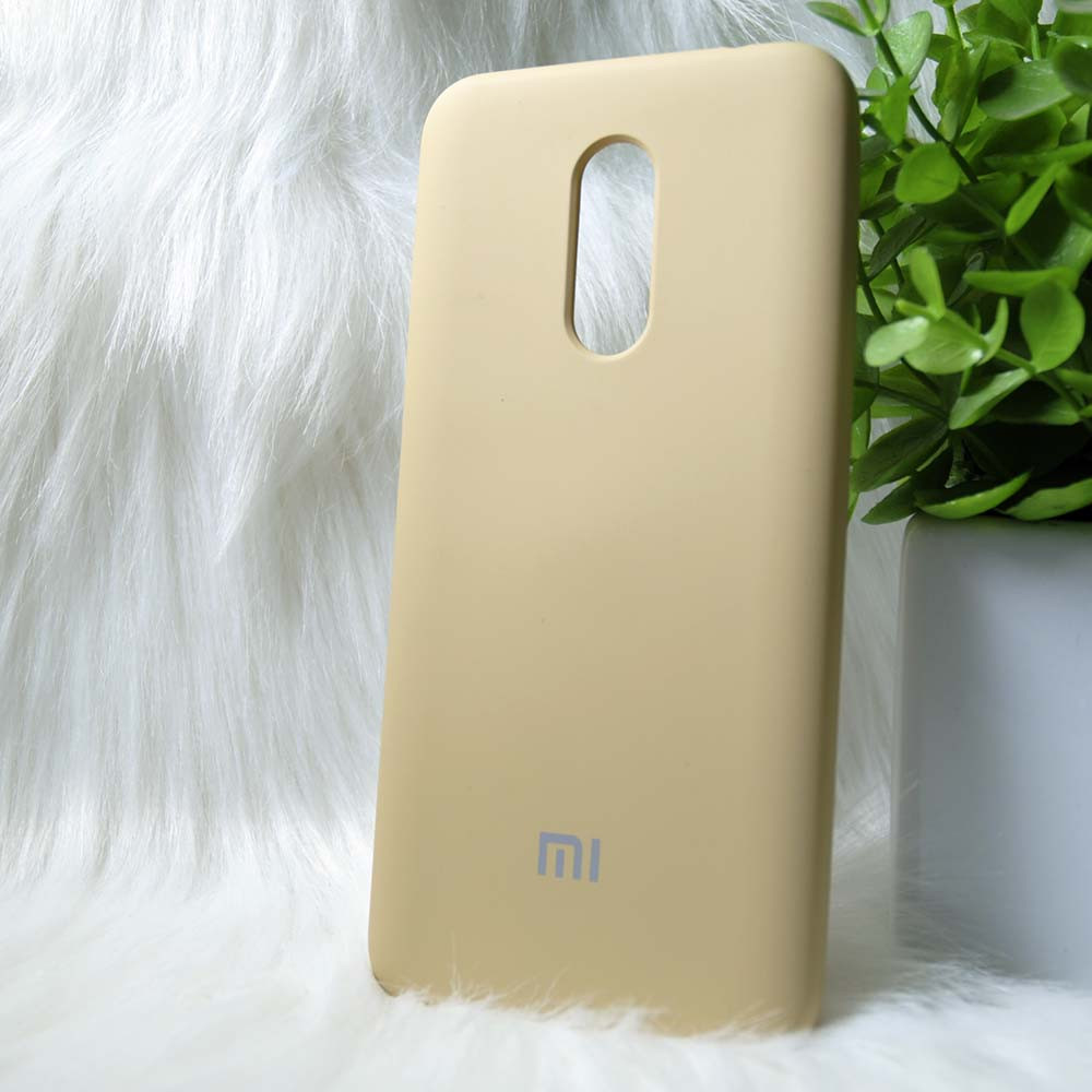 Силіконовий чохол Original Silicone case Xiaomi Redmi 5 Plus Gold (золотий)