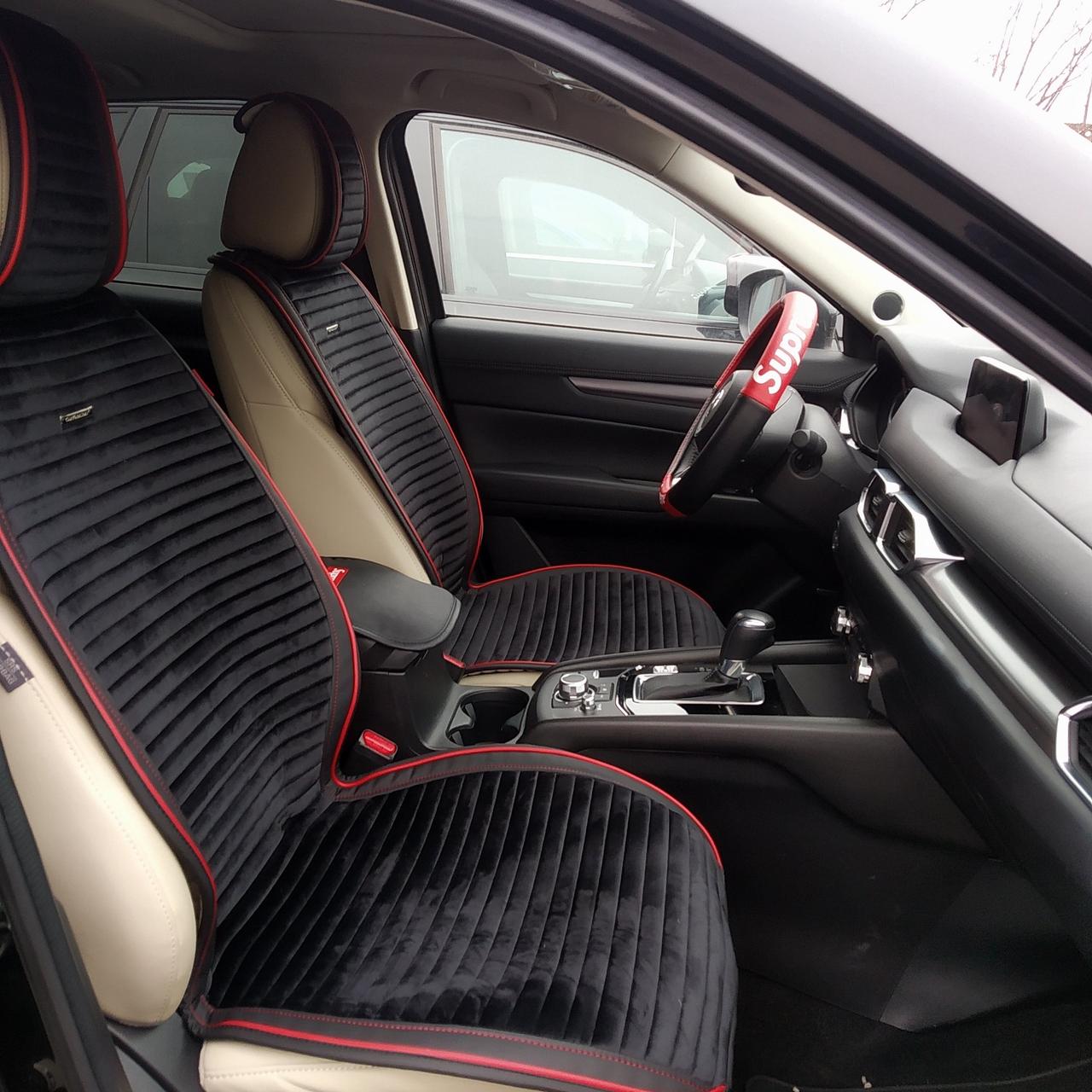 Гламурні велюрові жіночі VIP авточохли на весь салон, фото 1