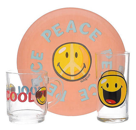 Столовий сервіз Smiley world first 3 попер. Luminarc H5319, фото 1