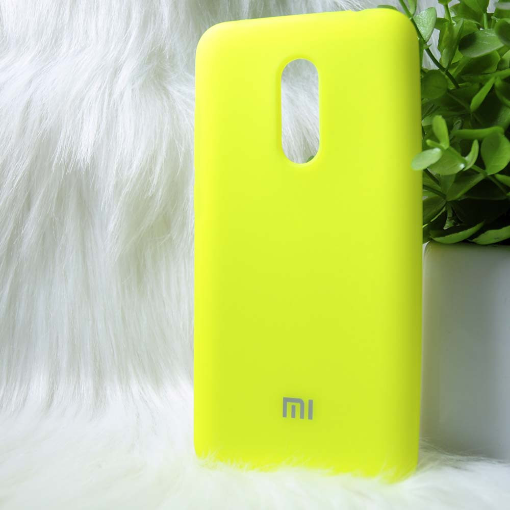 Силіконовий чохол Original Silicone case Xiaomi Redmi 5 Plus Lime (жовтий)