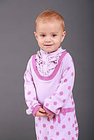 Детское платье для девочки Одежда для девочек 0-2 BRUMS Италия 133BEIM005 Фиолетовый подарок на 74.Топ! 92