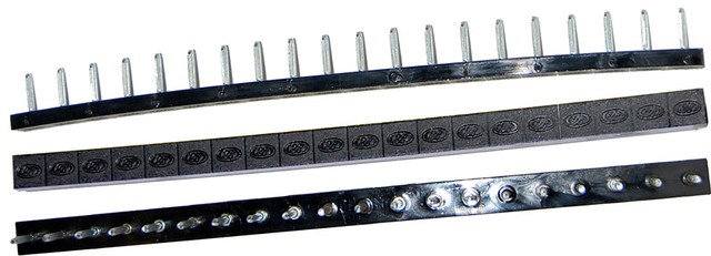 Полоска П/У «SIA» со штырьками на 10 пар 275*15 т.6,6 мм. черн. (Латвия), фото 1