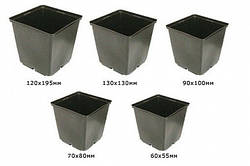 Горщик для розсади квадратний 9х10 см 0.52 л