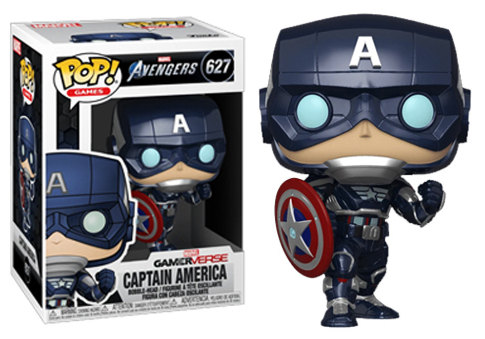 Фігурка Funko Pop Фанко Поп Avengers Game Captain America Месники Гра Капітан Америка 10 см AG CA 627