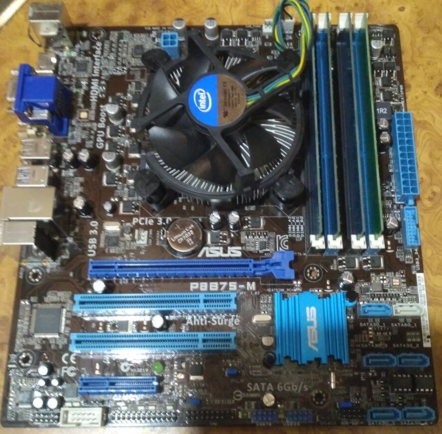 ПОТУЖНИЙ ІГРОВИЙ 4ьох ЯДЕРНИЙ Комплект - Проц INTEL CORE I7-2600 ( 4 по 3,4 Ghz ) + Плата s1155 ASUS P8B75-M HDMI