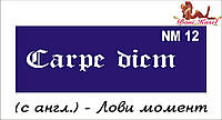 трафарет напис для біотату NM12