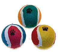 Игрушка для котов теннисный мячик с лапкой 4,5 см Croci