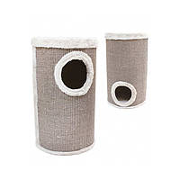 Когтеточка башня сезаль/плюш Croci Cat Tower 2 35*35*60 см