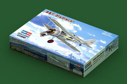 RAF Gladiator. Збірна модель літака в масштабі 1/72. HOBBY BOSS 80289, фото 1