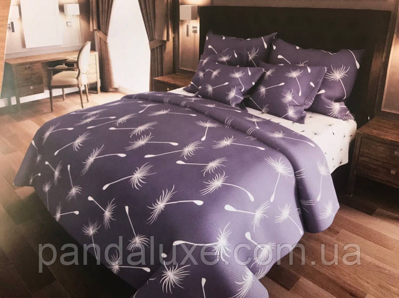 Постільна білизна бавовна бязь голд gold lux комплект Кульбаби, фото 1