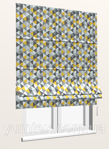 Купить Ткань для штор, скатерти, декора, римских штор желто-серая ...
