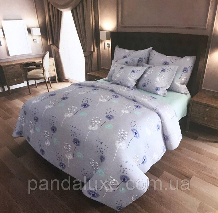 Постільна білизна бавовна бязь голд gold lux комплект Кульбаби, фото 3