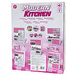 Ігровий набір - лялькова кухня "Сучасна кухня"-4, 27x9,5x34,5 см, рожева, пластик (26215P), фото 8