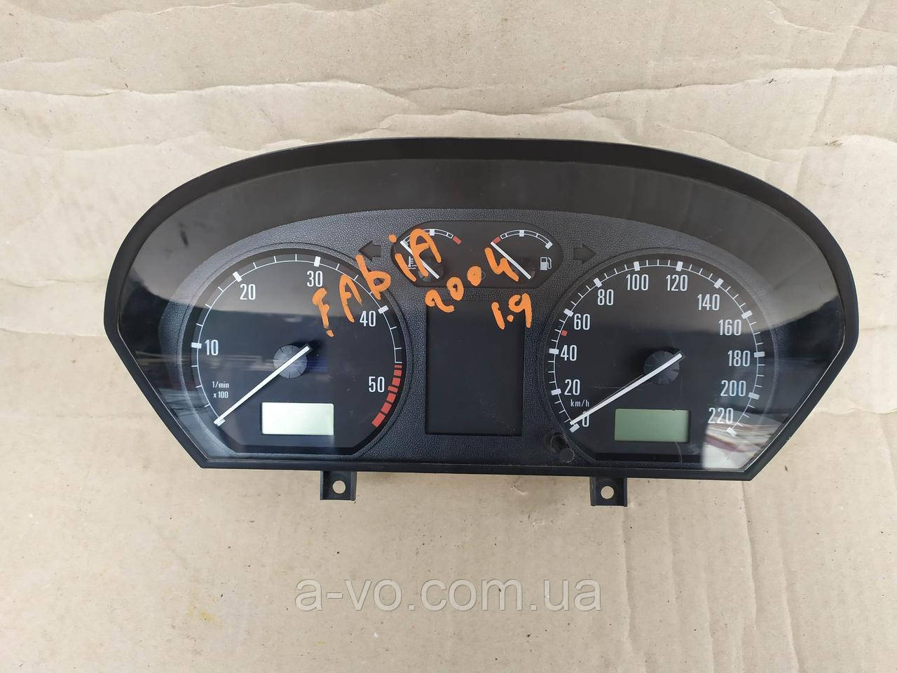 Щиток панель приборов Skoda Fabia I 1.9 TDI 6Y1919880D, фото 1