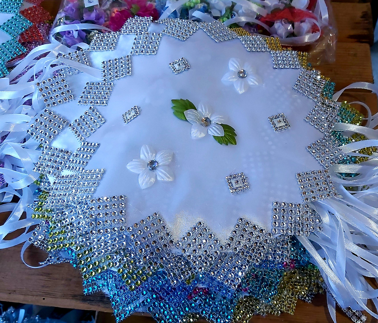 Великодні дитячі серветки на круглий кошик