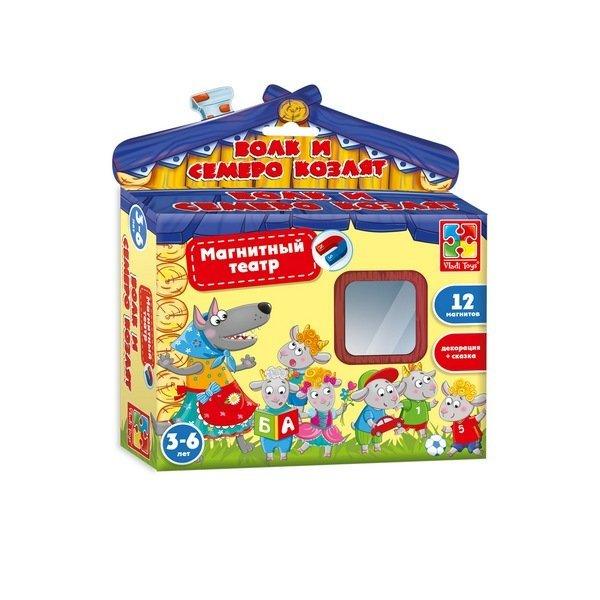 Гра настільна "Магнітний театр.Вовк і семеро козенят" тм Влади Тойс