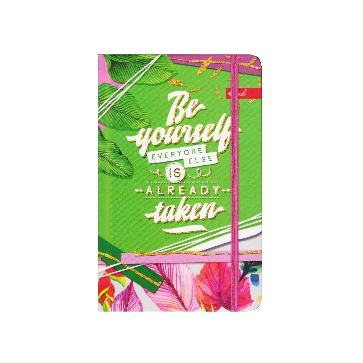 Блокнот А6 на резинці, тверда обкладинка "Be yuorself", клітинка, 64 аркуша, ТП-69, фото 1