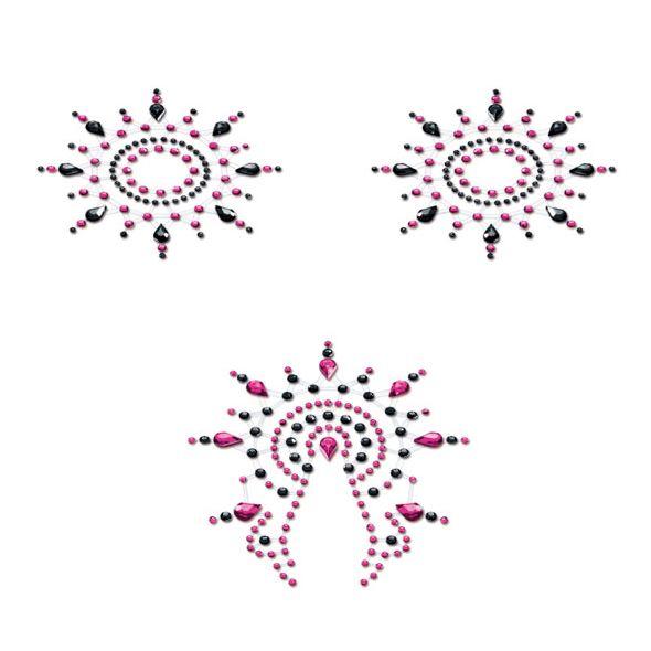 Пэстис Petits Joujoux Gloria set of 3 - Black/Pink
