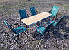 Складані меблі для дачі, кемпінгу, відпочинку на природі (2 стола + 6 крісел), фото 4