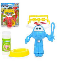 Мильні бульбашки робот 19 см, запаска, на бат-ку, на аркуші, 19-28,5-10см