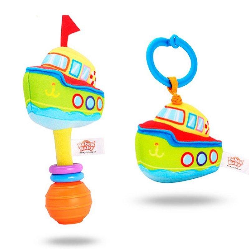 Підвіска на коляску катер, 16 см, розтяжка, на аркуші, у кульці,12-16-5 см