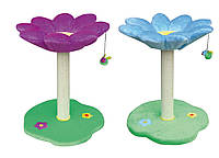 Когтеточка столбик на подставке Croci Flowers Daisy Cat Tree 45*45*59 см