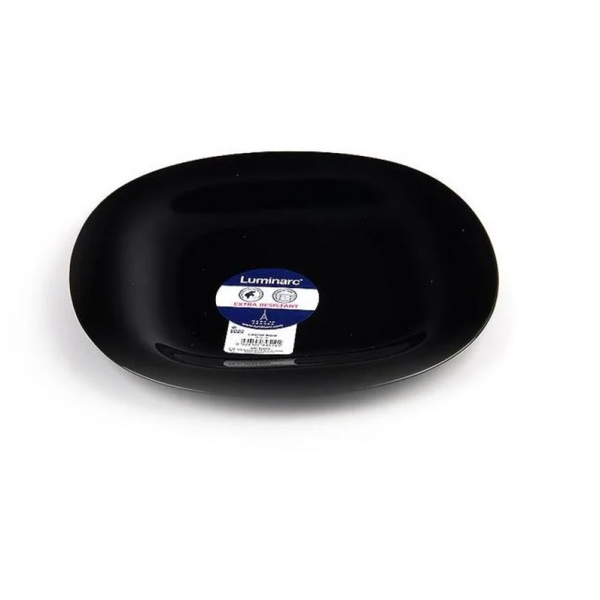 Тарілка Luminarc Carine Black Чорна десертна квадратна d-19 см 9816L LUM, фото 1