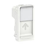Центральна плата RJ45 Keystone/Systimax 1 модуль білий Unica New NU946018, фото 3