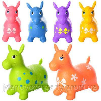 Пригуни-конячки MS 0372 ПВХ, 1300 г, д 60-ш 30-48 см, 6 кольорів, в кульку 30-22-7 см