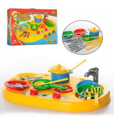 1912 Детский игровой набор Кухня пластик Технок, фото 1