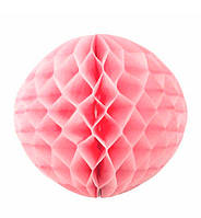 Бумажные шары - соты 30 см, цвет нежно-розовый