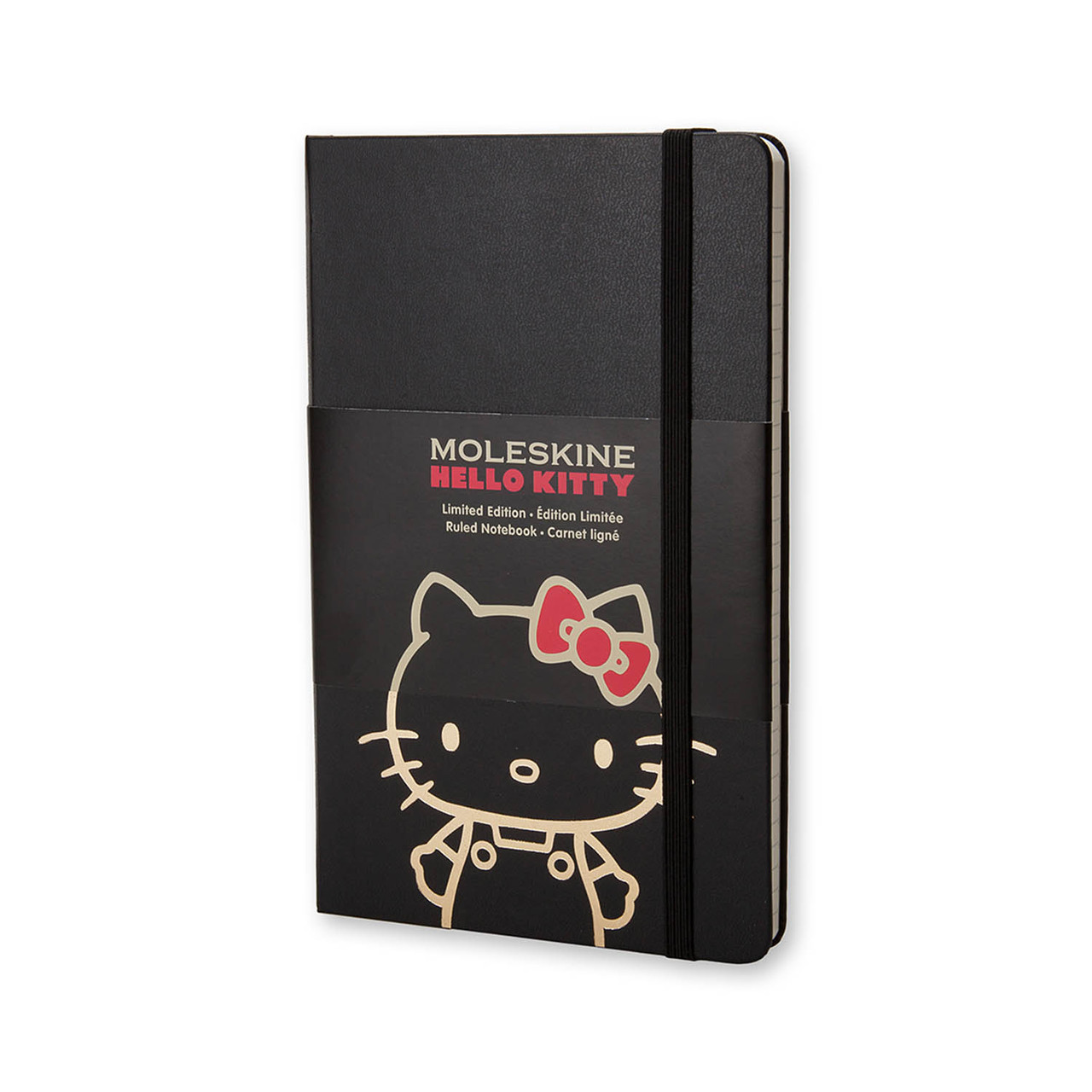 Блокнот Moleskine Hello Kitty середній 13х21 см в лінію Чорний (8052204401659)