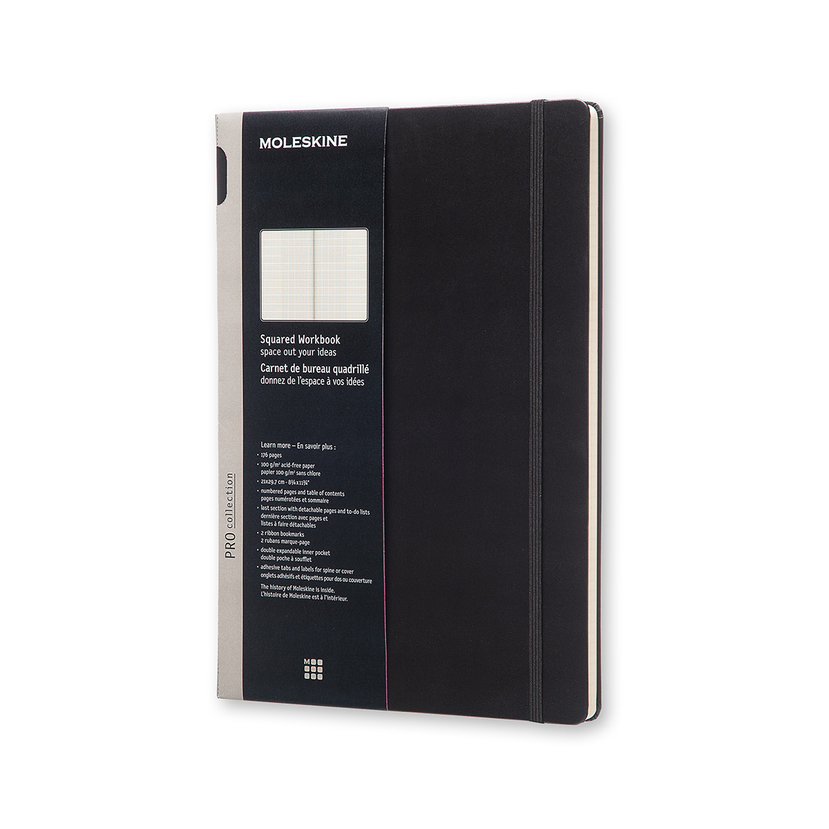 Блокнот Moleskine Workbook А4 21х29,7 см в клітинку Чорний (8051272891430)