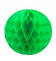 Бумажные шары - соты 25 см, цвет зеленый