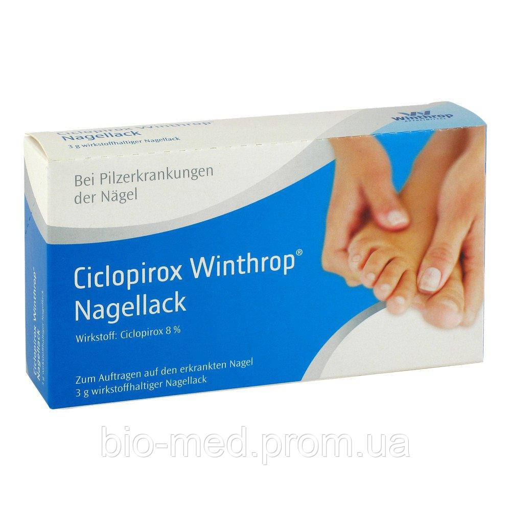 Ciclopirox Winthrop Nagellack — речовина проти всіх основних форм грибкових захворювань, 3 г, фото 1