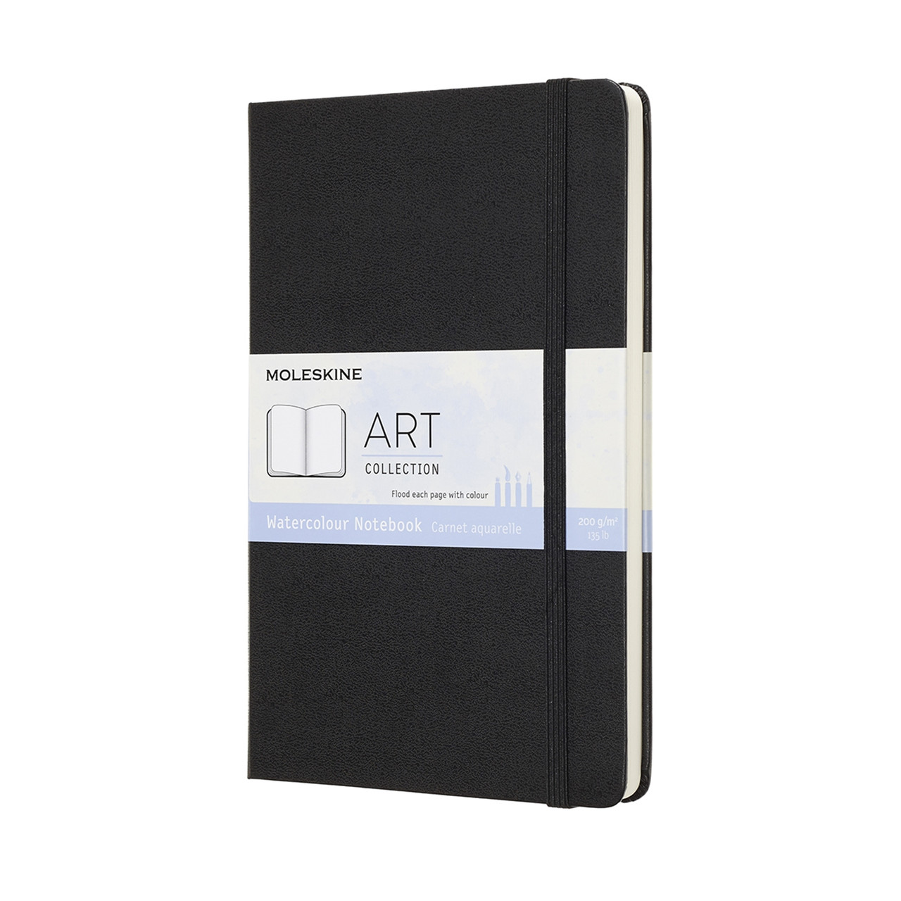 Блокнот Moleskine Art середній 13х21 см Акварель Чорний (8058341715635)