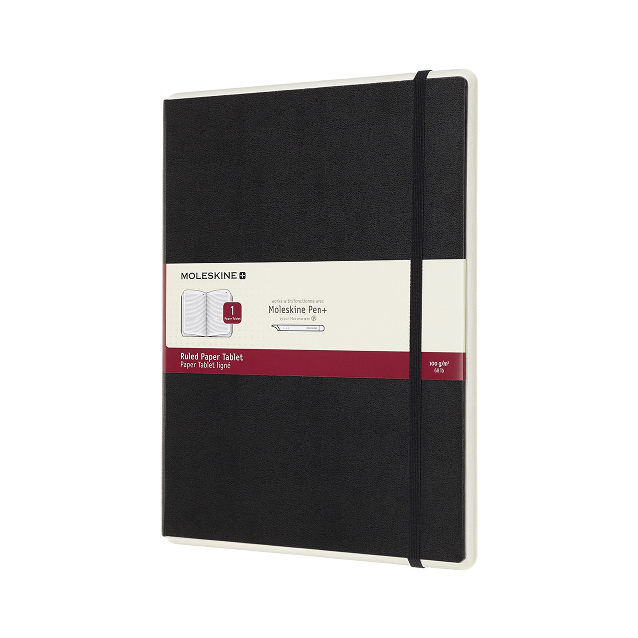 Блокнот Moleskine Paper Tablet Великий 19х25 см в лінію Чорний (8058341714843)