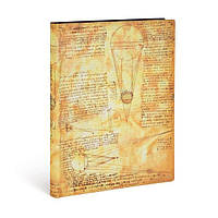 Блокнот Paperblanks Нотатки Леонардо да Вінчі Flexi великий 18х23 см в лінію 240 сторінок (9781439744581)