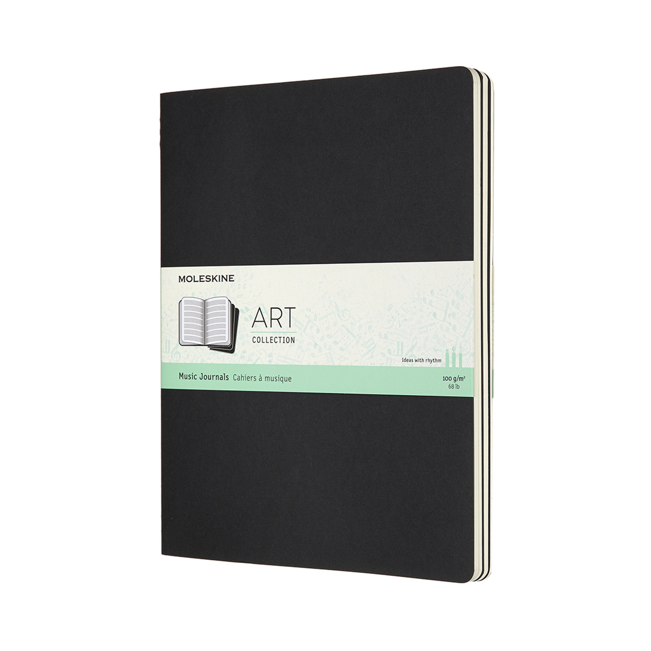 Блокнот Moleskine Art Cahier для нот Великий 19х25 см Чорний (8058647626871)