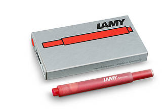 Набір чорнильних картриджів Lamy T10 червоний 5 шт. (1602076)