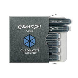Набір картриджів чорнильних Caran d`Ache Chromatics 6 шт. синій 8021.140 (7630002329880)