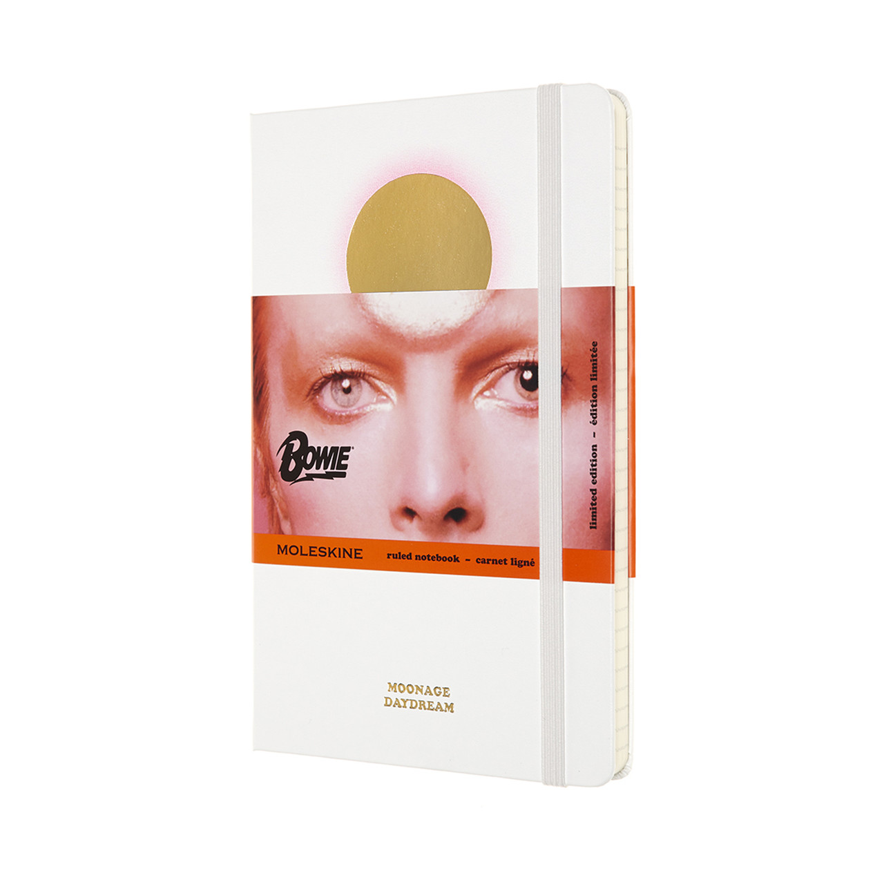 Блокнот Moleskine David Bowie середній 13х21 см в лінію Білий (8053853603807)